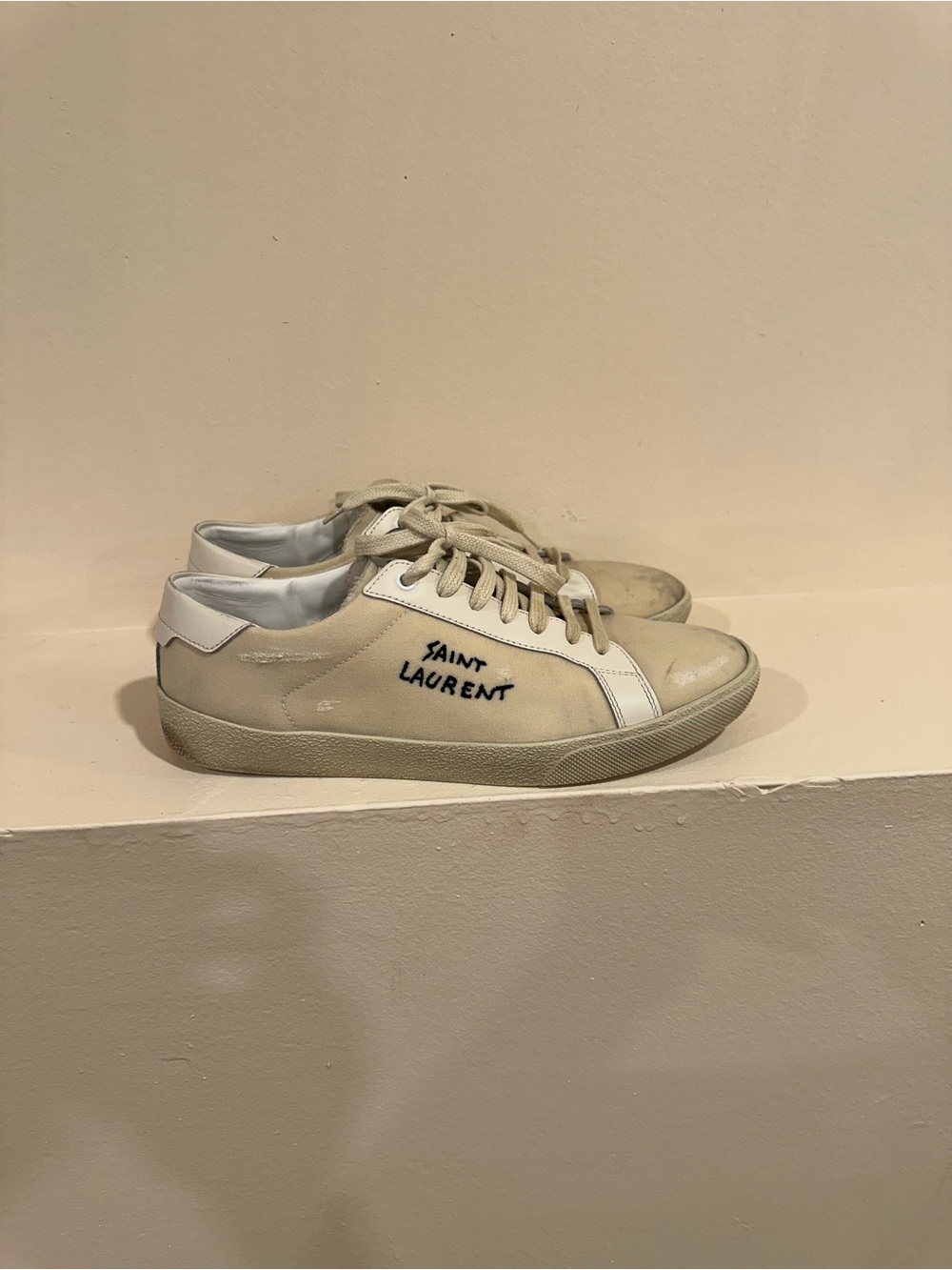 Saint Laurent Court Classic Embroided sneaker
